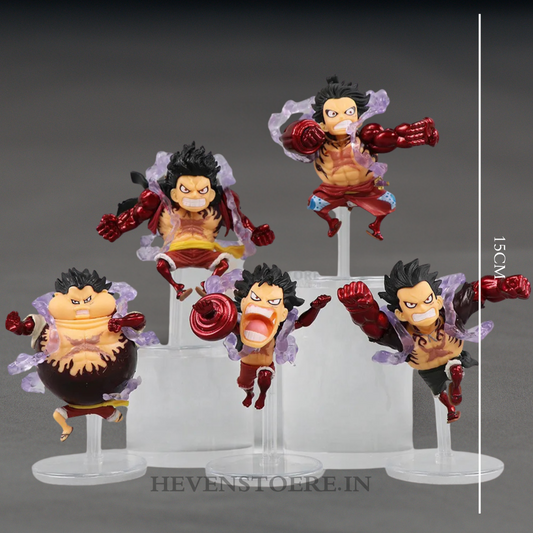 Figure no. 20 LUFFY (ONE PIECE) ANIME ACTION FIGURE PACK OF 5