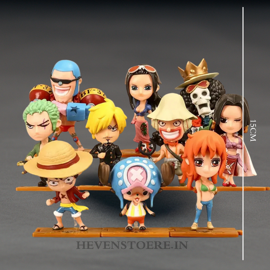 Figure no. 16 LUFFY, ZORO, NAMI, SANJI, CHOPPER, FRANKY, BROOK, ROBBIN, USSAP, HANCOCK (ONE PIECE) ANIME ACTION FIGURE PACK OF 10