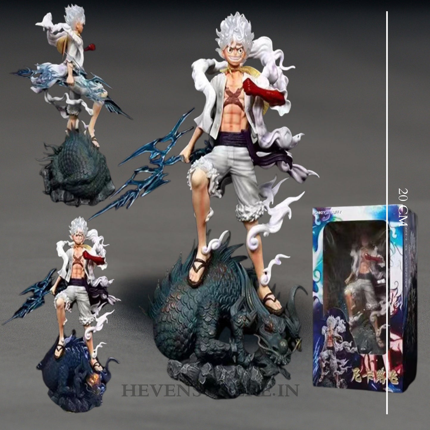 Figure no. 1 LUFFY standing on Kaido(ONE PIECE) ANIME ACTION FIGURE 20CM